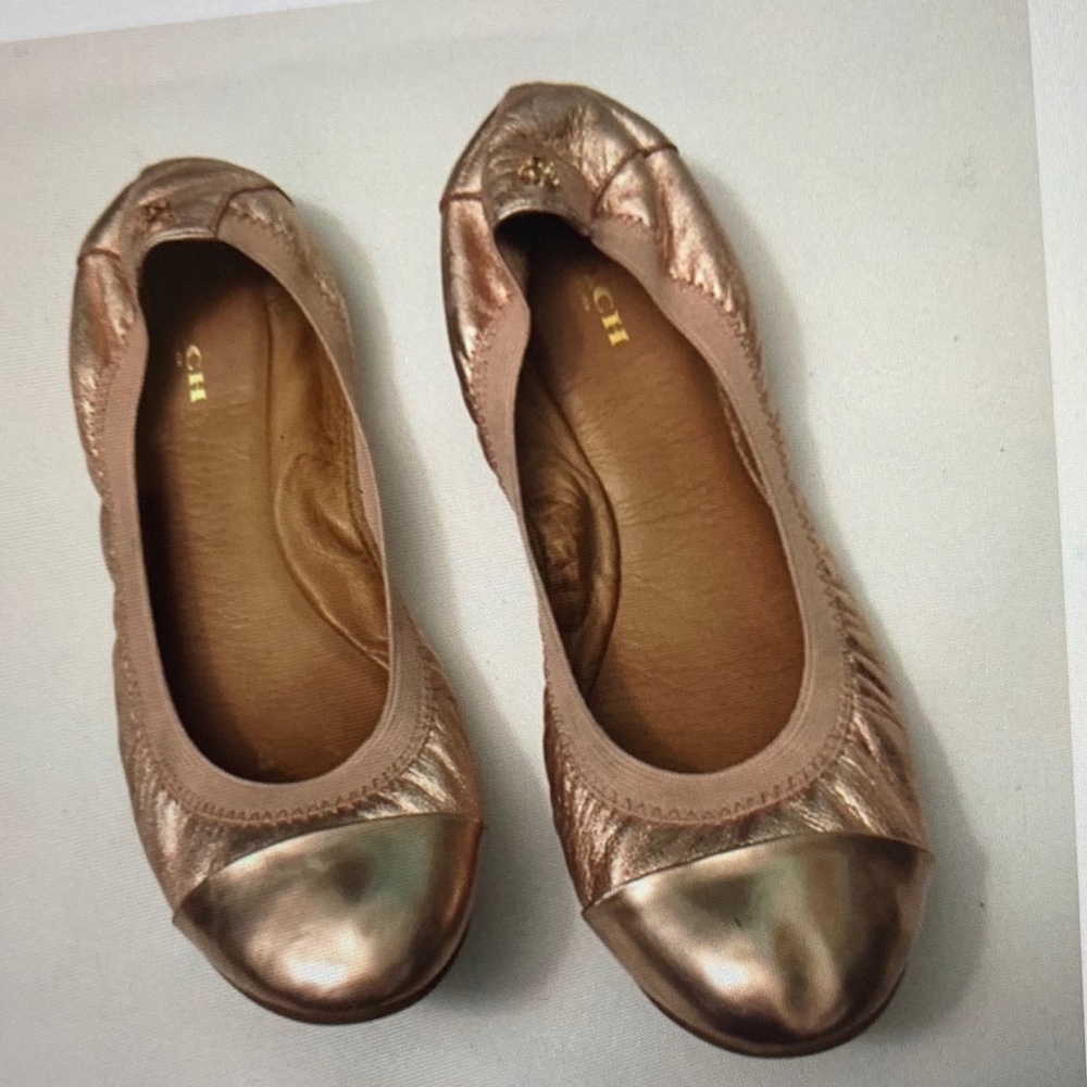 Coach Rose Gold Ballet Flats size 8.5